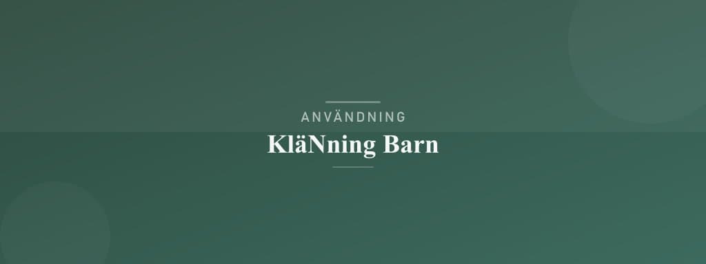 Användning klänning barn