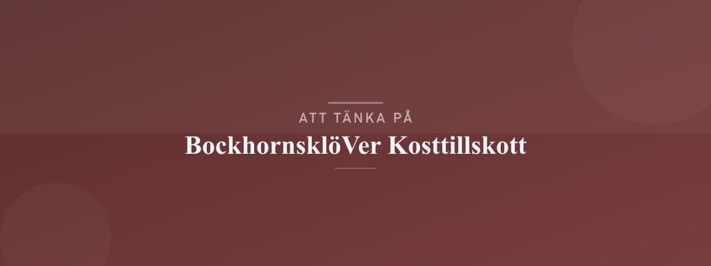 Vanliga misstag med bockhornsklöver kosttillskott