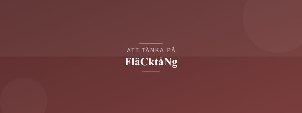 Vanliga misstag med fläcktång