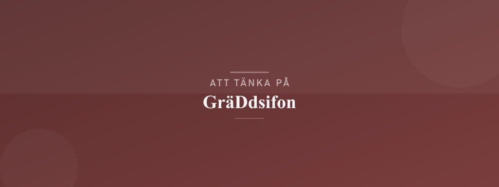 Vanliga misstag med gräddsifon