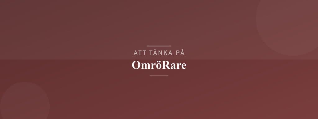 Vanliga misstag med omrörare