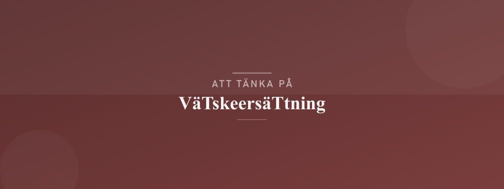 Vanliga misstag med vätskeersättning