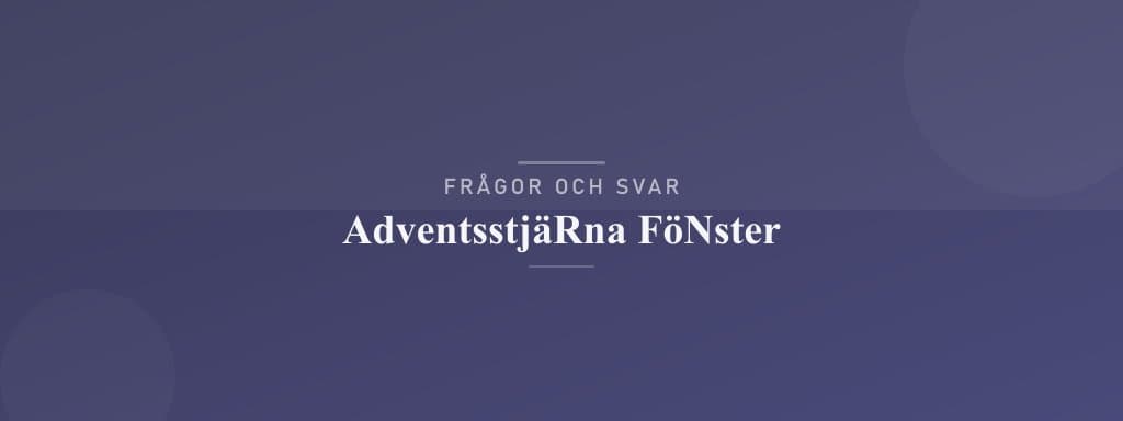 Vanliga frågor om adventsstjärna fönster