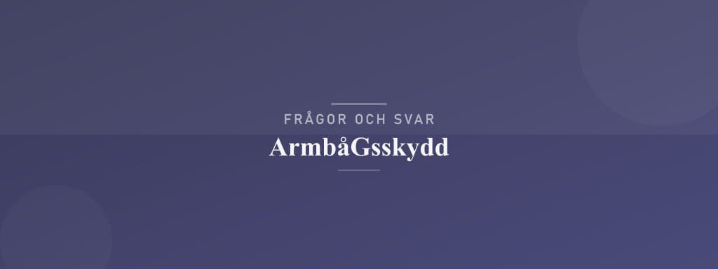 Vanliga frågor om armbågsskydd