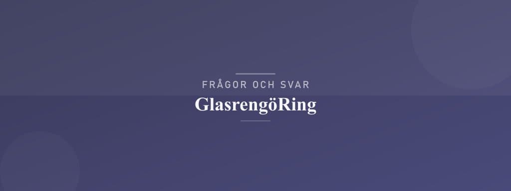Vanliga frågor om glasrengöring