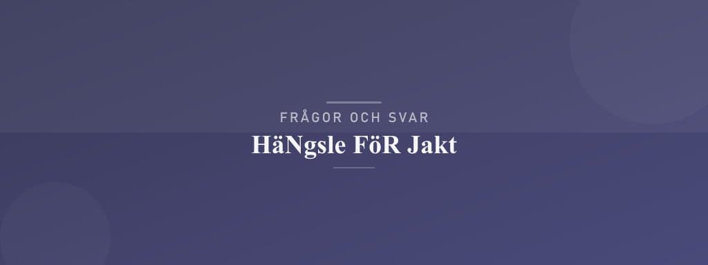 Vanliga frågor om hängsle för jakt