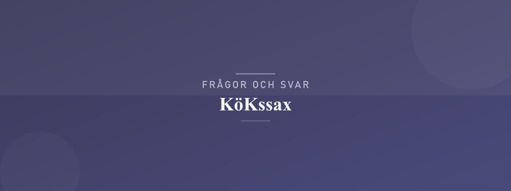 Vanliga frågor om kökssax