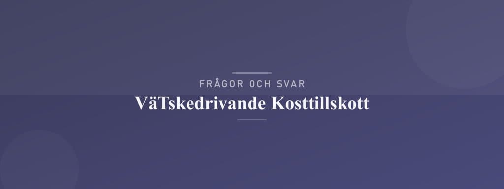 Vanliga frågor om vätskedrivande kosttillskott