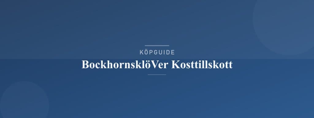 Välj rätt bockhornsklöver kosttillskott