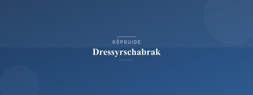 Välj rätt dressyrschabrak