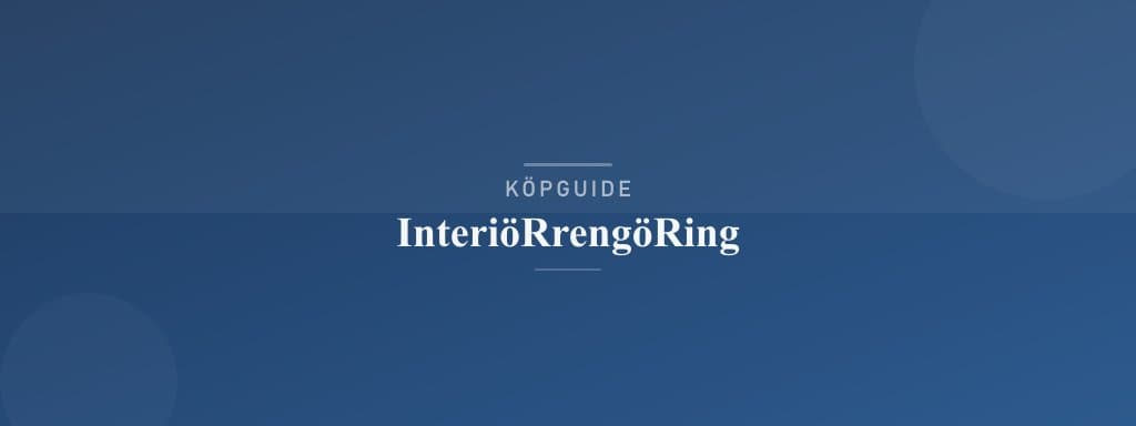 Välj rätt interiörrengöring