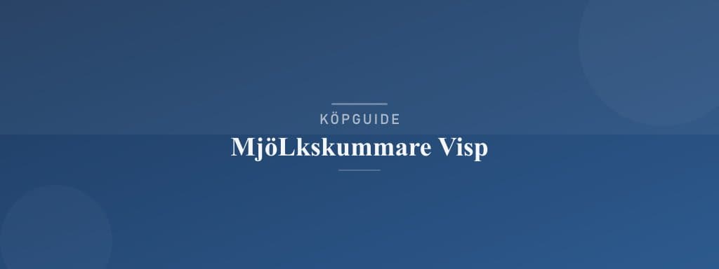 Välj rätt mjölkskummare visp