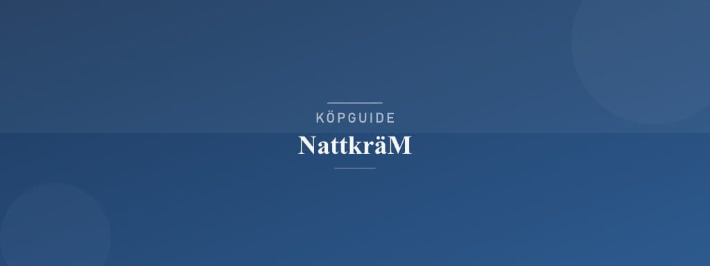 Välj rätt nattkräm
