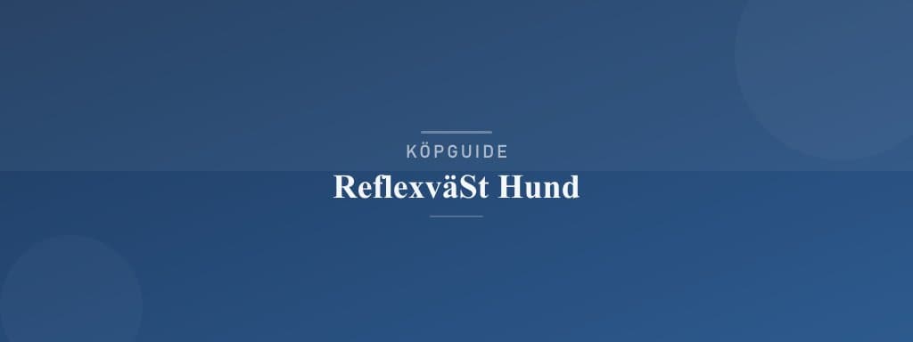 Välj rätt reflexväst hund