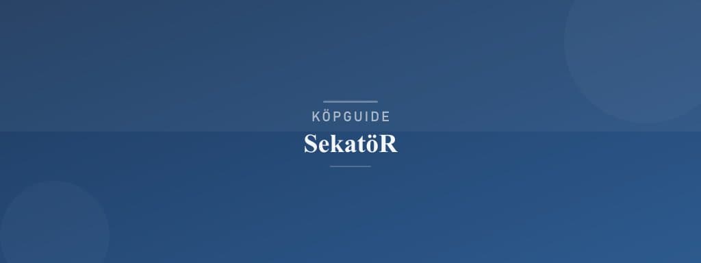 Välj rätt sekatör