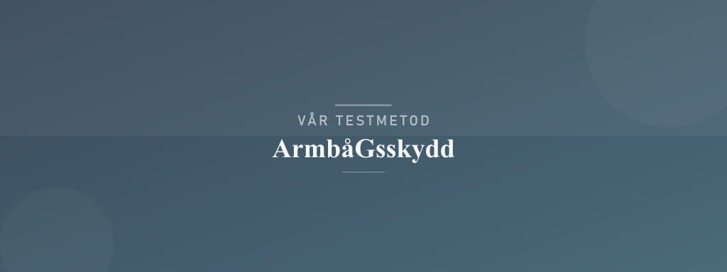 Så testar vi armbågsskydd