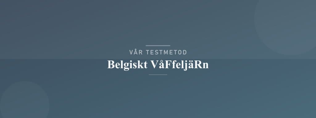 Så testar vi belgiskt våffeljärn