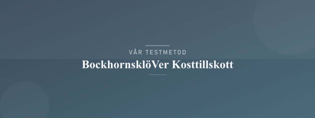 Så testar vi bockhornsklöver kosttillskott