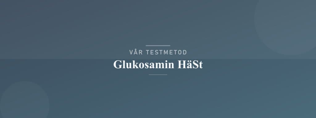 Så testar vi glukosamin häst