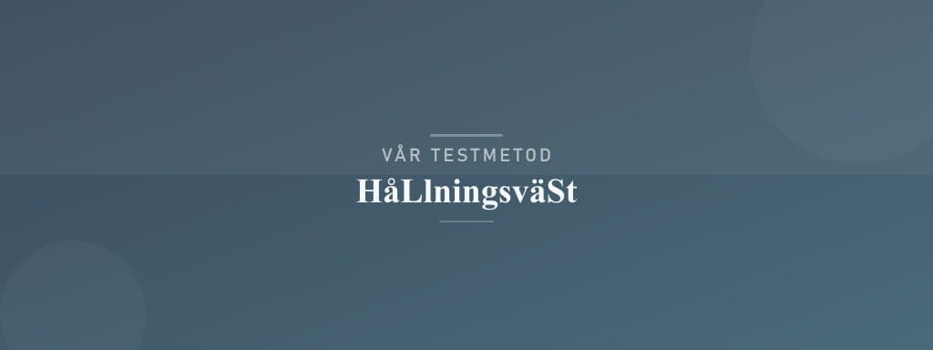 Så testar vi hållningsväst