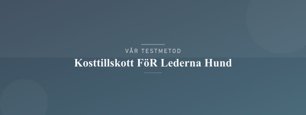 Så testar vi kosttillskott för lederna hund