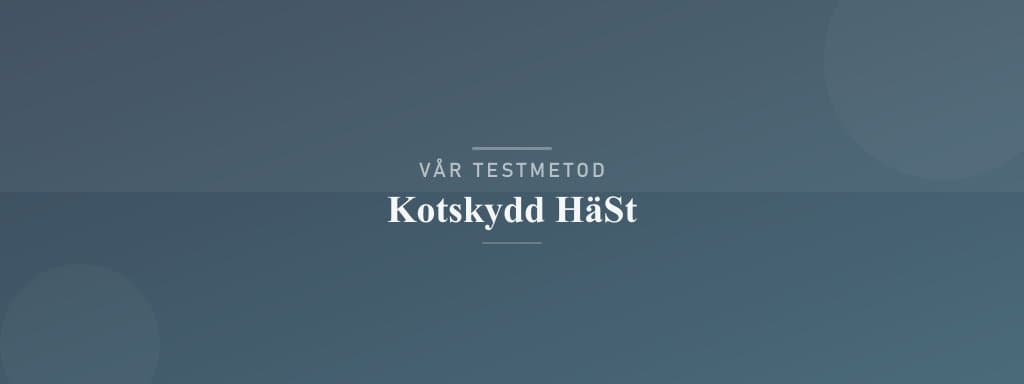 Så testar vi kotskydd häst