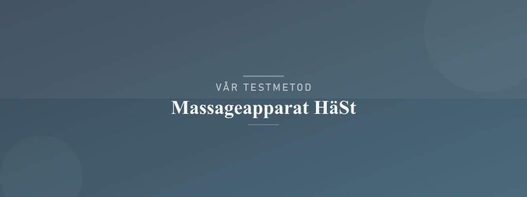 Så testar vi massageapparat häst