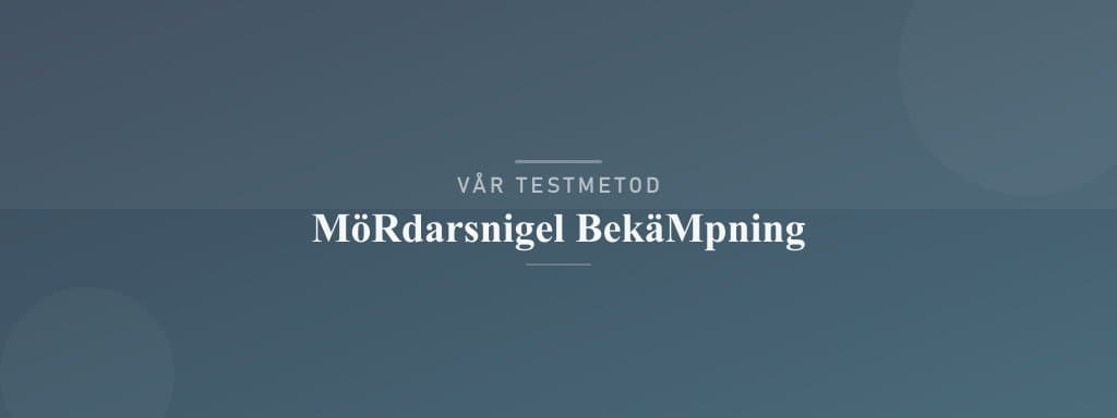 Så testar vi mördarsnigel bekämpning