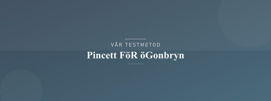 Så testar vi pincett för ögonbryn