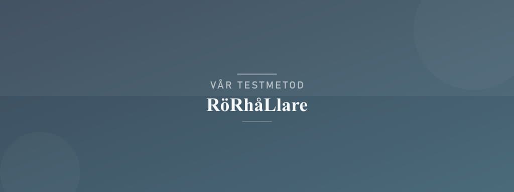 Så testar vi rörhållare