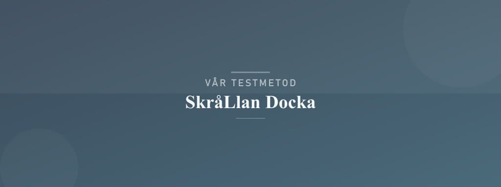 Så testar vi Skrållan docka