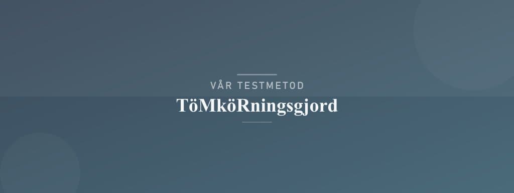Så testar vi tömkörningsgjord