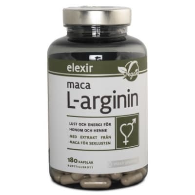 Elexir Pharma Maca L-arginin – Bästa mixen – arginin kapslar bäst i test 2026