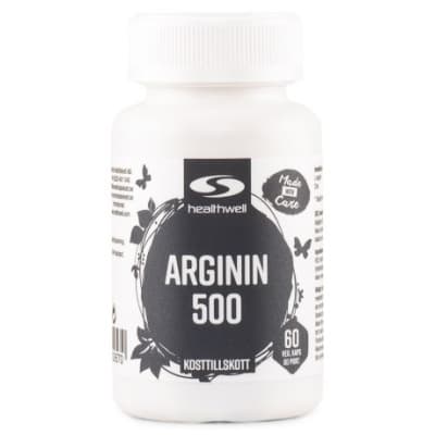 Healthwell Arginin 500 – Starkast hormonboost – arginin kapslar bäst i test 2026