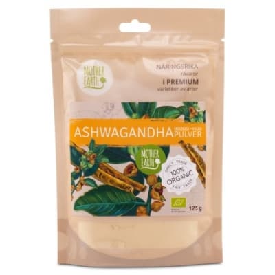 Mother Earth Ashwagandhapulver Eko – Prispressad topp – ashwagandha pulver bäst i test 2026