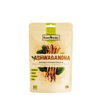 Rawpowder Ekologiskt Ashwagandhapulver 125 G – Populär bland kunder – ashwagandha pulver bäst i test 2026