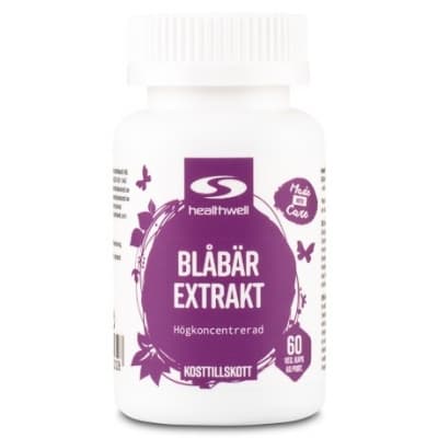 Healthwell Blåbär Extrakt – Bäst i test – blåbärsextrakt tabletter bäst i test 2026