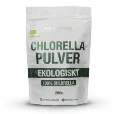 Wellaware Ekologiskt Chlorella – Fiberstarkast – chlorellapulver bäst i test 2026