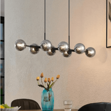 Lindby Kaimo Hänglampa Med Glasskärmar, Smoke