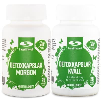 Healthwell Detox Tabletter Morgon & Kväll – Toppval paket – detox-tabletter bäst i test 2026