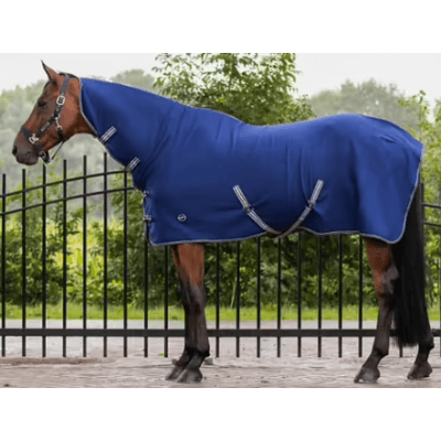 Qhp Basic Fleecetäcke Med Hals - Blå – Budgetfavorit – fleecetäcke häst bäst i test 2026