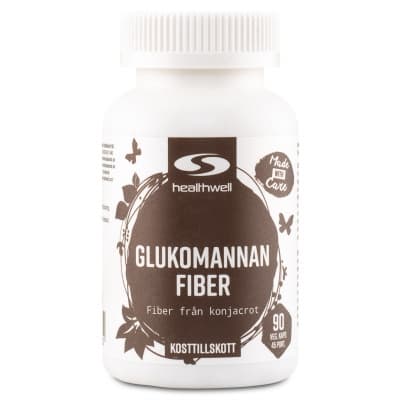 Healthwell Glukomannan Fiber – Bäst i test – glukomannan bäst i test 2026