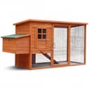 Hönshus Med Hönsgård | Lättstädat | Färdig Byggsats | 2x0