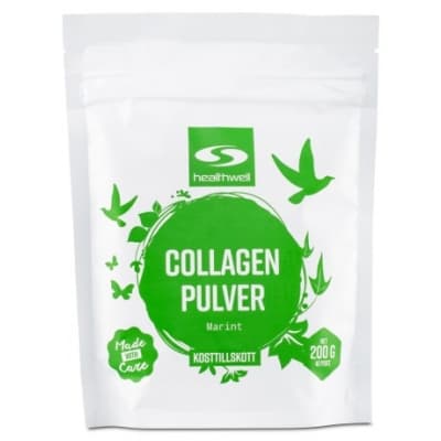 Healthwell Collagen Pulver – Budgetfavorit – kollagen för huden bäst i test 2026