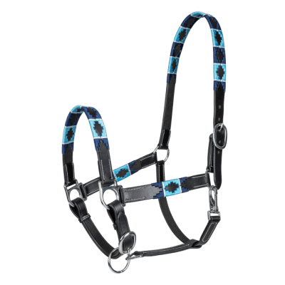 Waldhausen Lädergrimma Polo - Svart/blå – Snyggaste stilen – lädergrimma bäst i test 2026