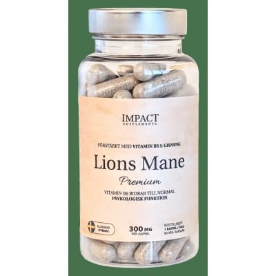 Impact Lions Mane Premium – Populär bland kunder – lion's mane kosttillskott bäst i test 2026
