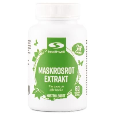 Healthwell Maskrosrot Extrakt – Budgetvalet – maskrostabletter bäst i test 2026