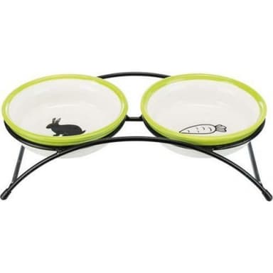 Trixie Matbar Med Kaninskålar