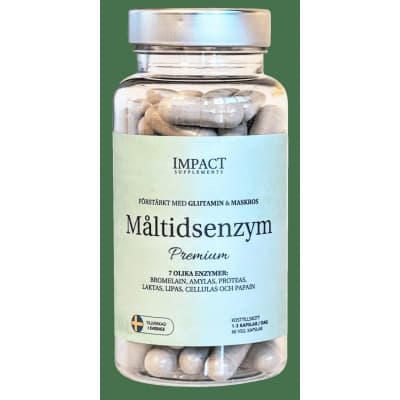 Impact Måltidsenzym Premium – Budgetvalet – matsmältningsenzymer bäst i test 2026