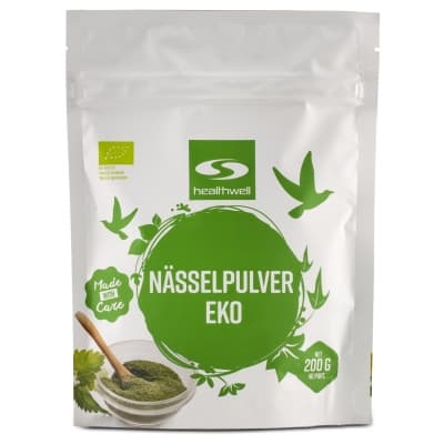Healthwell Nässelpulver Eko – Enklast att använda – nässelpulver bäst i test 2026